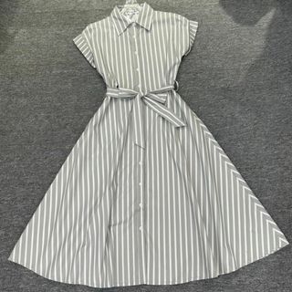 Dior のウール生地ワンピースドレス/ 42サイズ ネイビーカラー 店舗