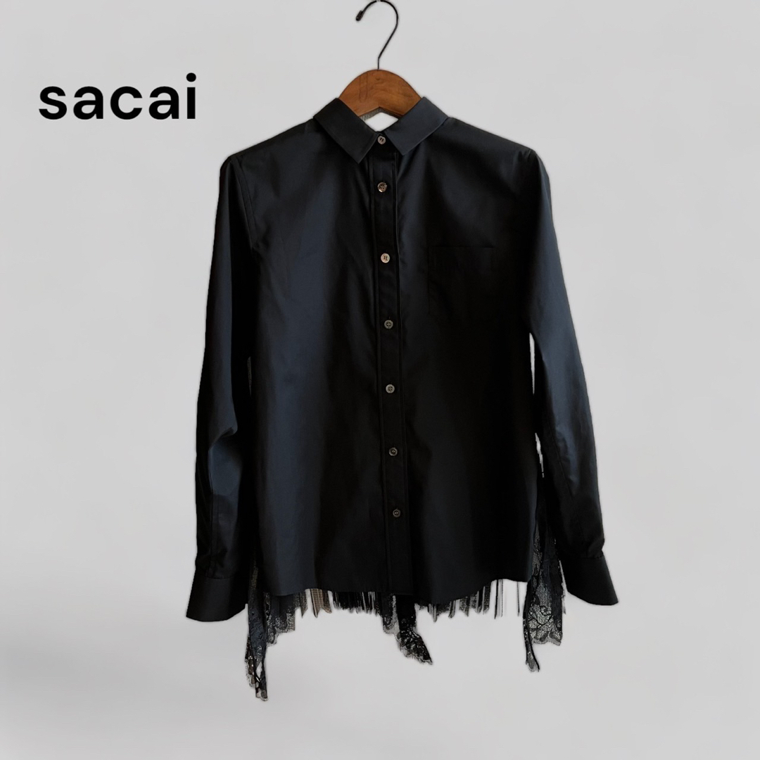 新品 タグ付き sacai サカイ シャツ 長袖 トップス