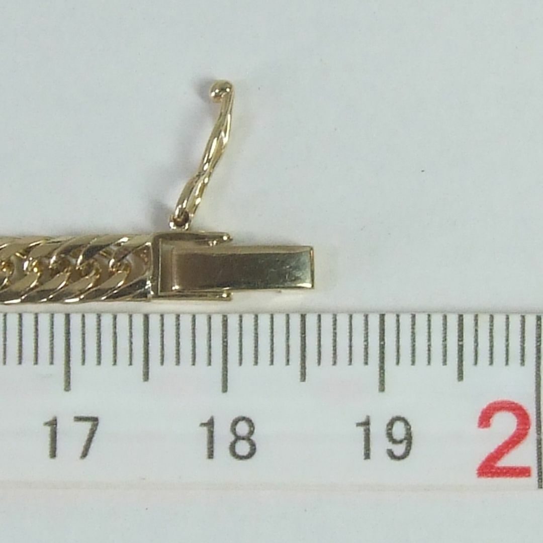 プロフ必読【美品・特価】検定付 K18喜平ブレス 8面トリプル 18cm 10g