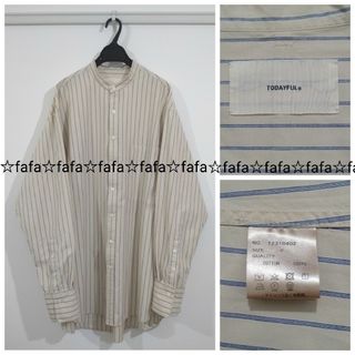 TODAYFUL - 【美品】人気完売 TODAYFUL ストライプオーバーシャツ