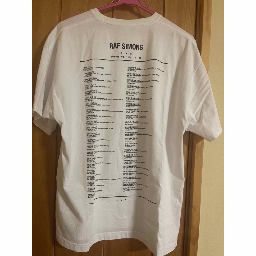 RAF SIMONS 18ss ハングルツアー Tシャツメンズ