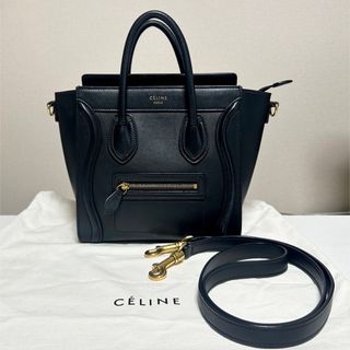 セリーヌ(celine)のanna31様専用 CELINE ラゲージ ナノ 黒 ブラック(ハンドバッグ)