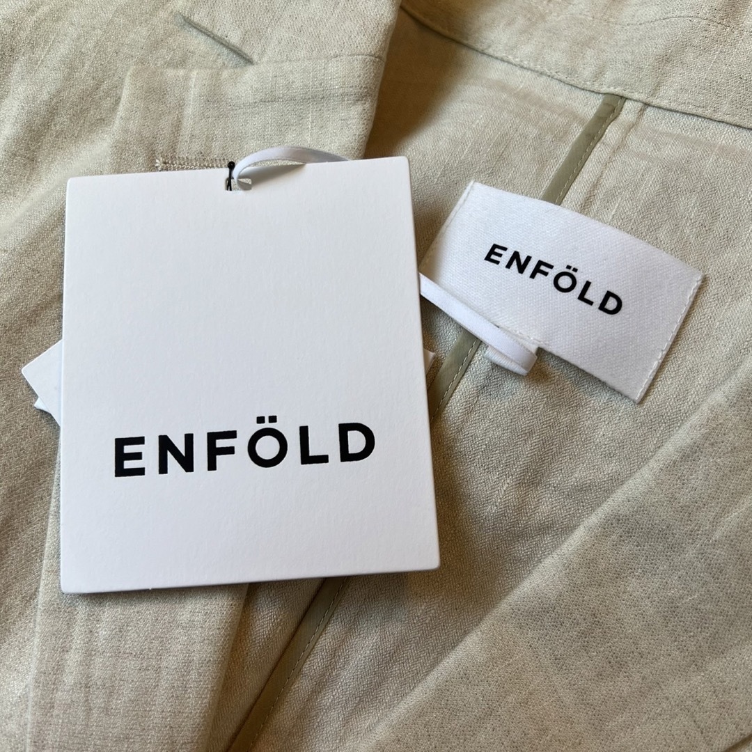 新品 ENFOLD エンフォルド チェスターコート ロングコート リネン