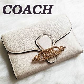 コーチ(COACH)のCOACH コーチ ジェイド エンベローブウォレット アイボリー 白 美品(財布)