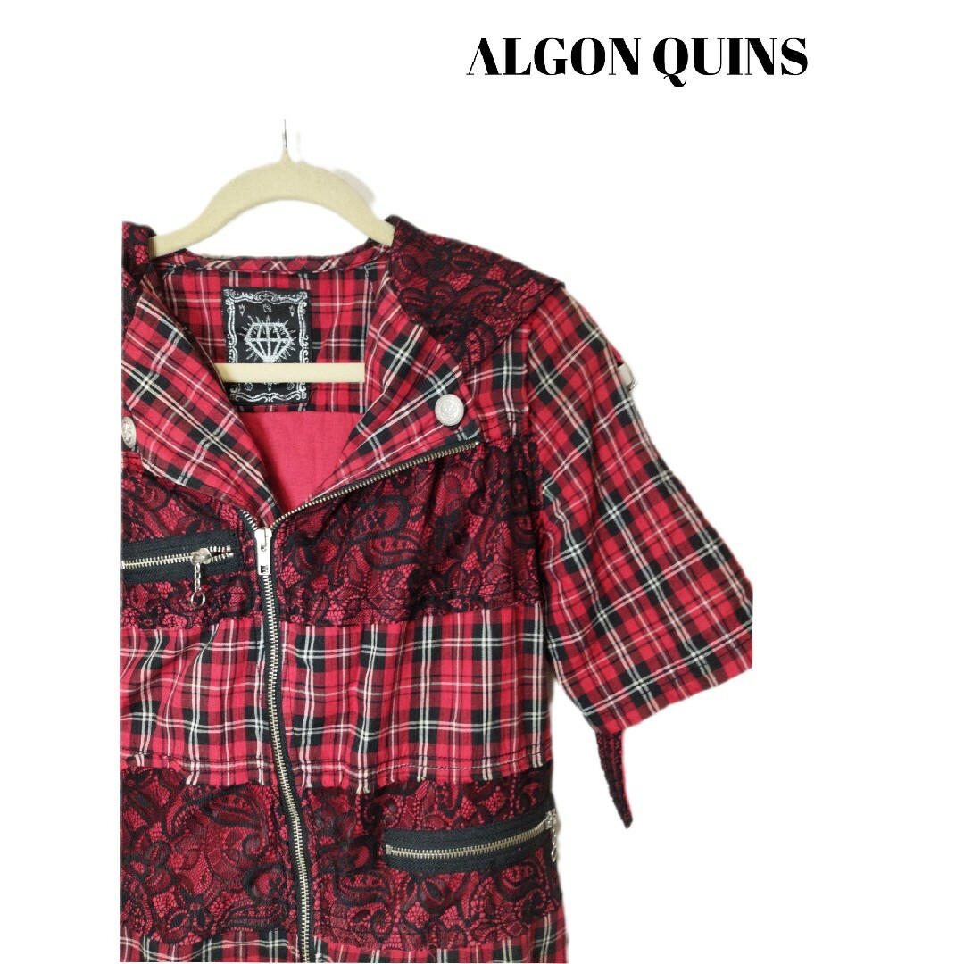 ALGON QUINS　アルゴンキン　 フリーサイズ　ジャケット　赤チェック