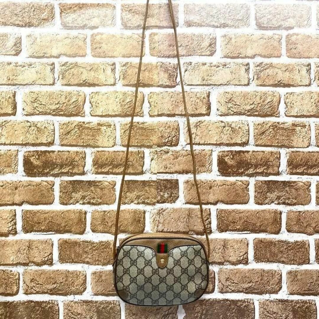 OLD GUCCI シェリーライン PVC ショルダーバッグ 5147