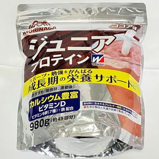 ウイダー(weider)のweiderウイダー ジュニアプロテイン ココア味 980g 森永(プロテイン)