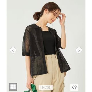 ユナイテッドアローズグリーンレーベルリラクシング(UNITED ARROWS green label relaxing)のメッシュトップス(カットソー(半袖/袖なし))