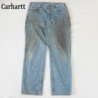 カーハート(carhartt)のcarhartt デニムパンツ ジーンズ 古着 ユーズド ワーク ストレート(デニム/ジーンズ)