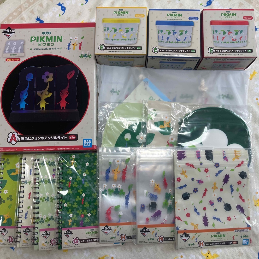 一番くじ ピクミン A C E H G アクリルライト クリアバック-