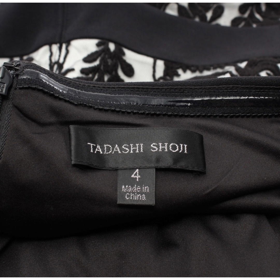 TADASHI SHOJI(タダシショウジ)の美品★TADASHI SHOJIタダシショージ★スズランレースミモレワンピース レディースのフォーマル/ドレス(ミディアムドレス)の商品写真