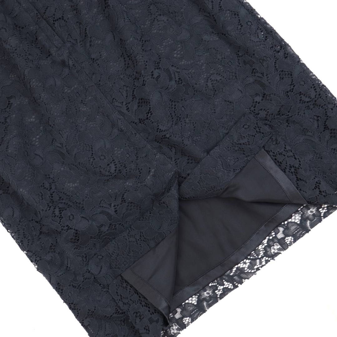 DOLCE&GABBANA(ドルチェアンドガッバーナ)の美品 ドルチェアンドガッバーナ フラワーレースタイトスカート レディース 黒 44 花柄 DOLCE&GABBANA レディースのスカート(その他)の商品写真