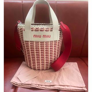 miumiu - miumiu 松田未来 ミュウミュウレザーカゴバッグ