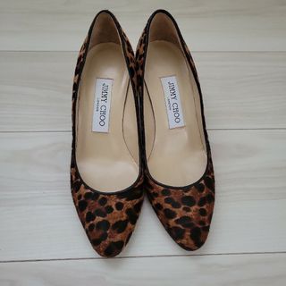 JIMMY CHOO - JIMMY CHOO ハラコ レオパード パンプス ヒョウ柄 35 ...