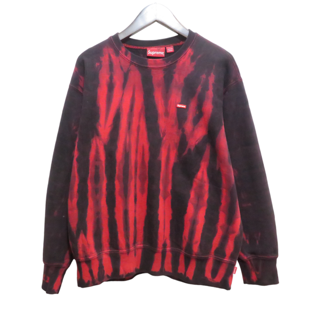 SUPREME Small Box Crewneck BLACK RED