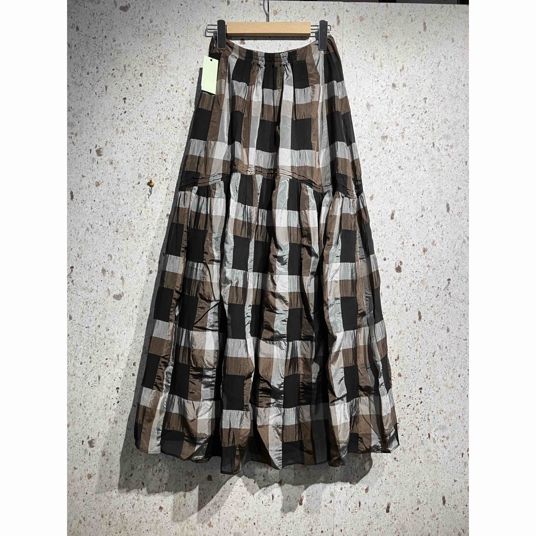 TODAYFUL(トゥデイフル)のこぶんさん専用TODAYFUL Chambray Check Skirt レディースのスカート(ロングスカート)の商品写真