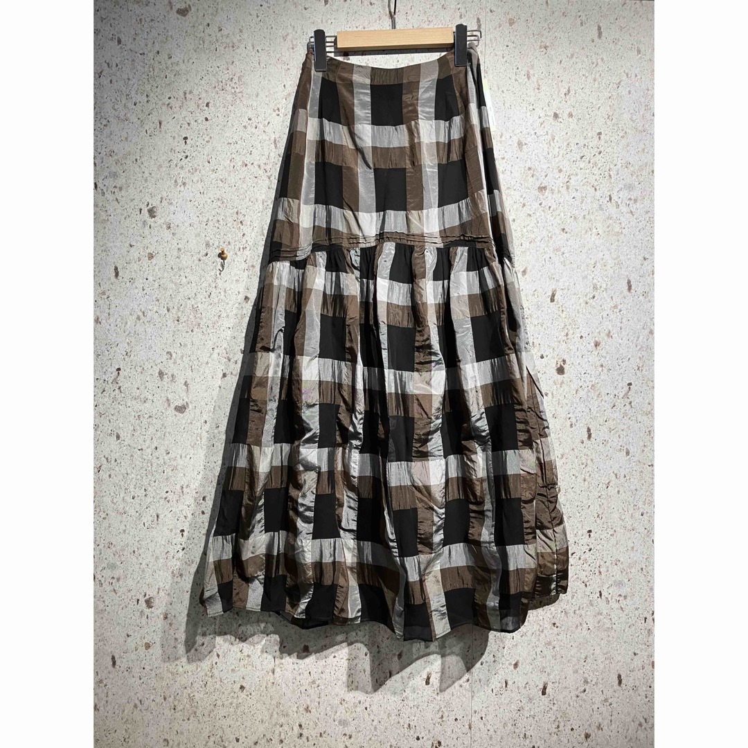 TODAYFUL(トゥデイフル)のこぶんさん専用TODAYFUL Chambray Check Skirt レディースのスカート(ロングスカート)の商品写真