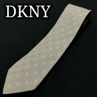 ダナキャランニューヨーク(DKNY)のDKNYダナキャラン ドット グレー ネクタイ リネン A104-G06(ネクタイ)
