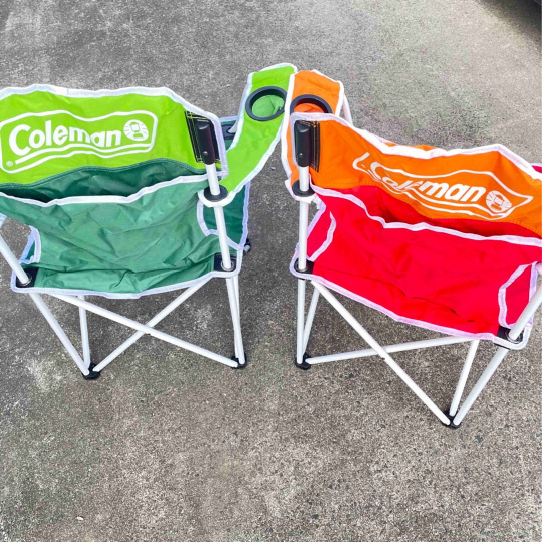 Coleman(コールマン)の美品　Coleman コールマン　折り畳みチェア　収納袋付き　2脚セット スポーツ/アウトドアのアウトドア(テーブル/チェア)の商品写真