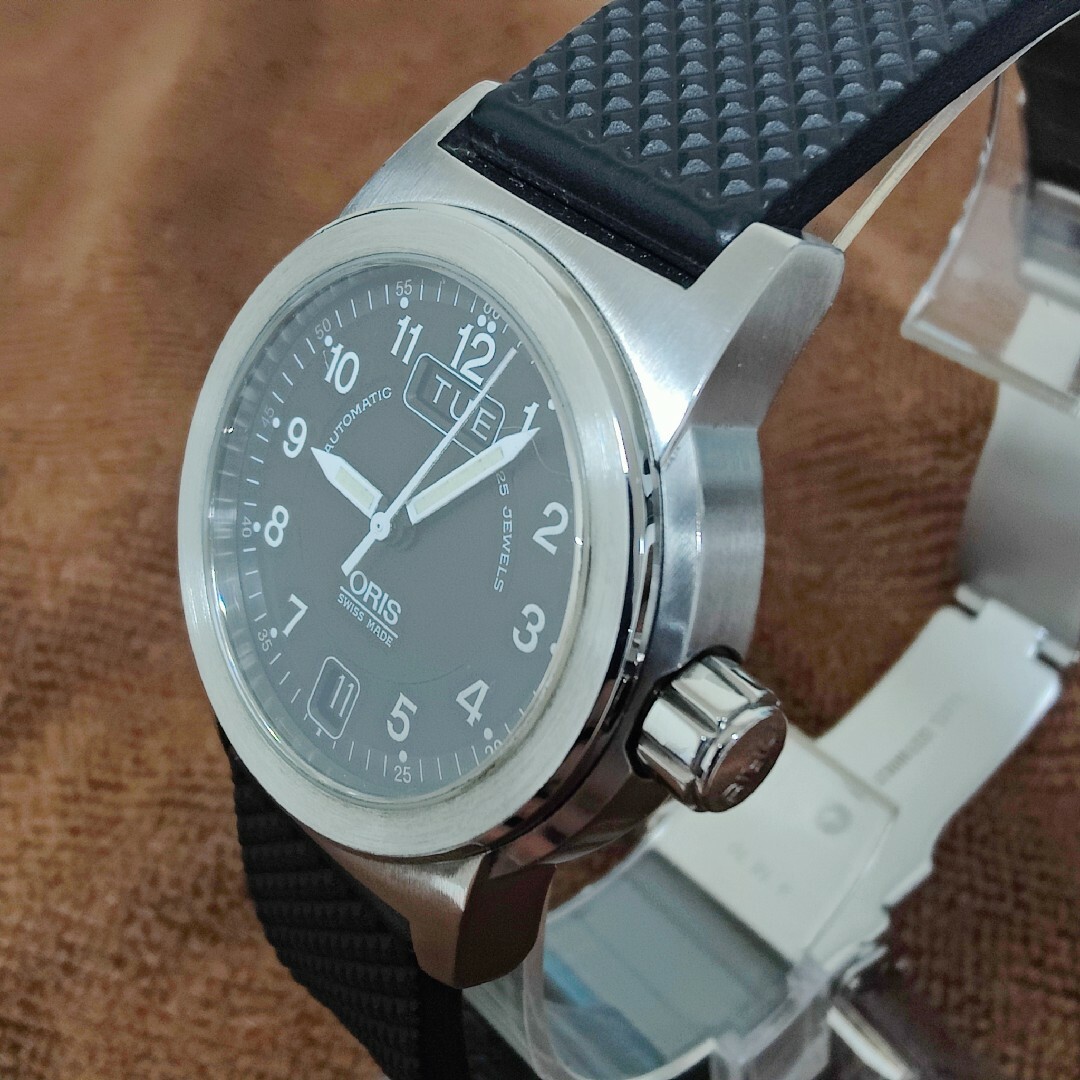 OH済、保証付、美品】ORIS オリス BC3 7501 自動巻 メンズ腕時計 