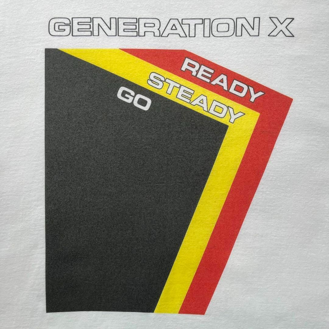 新品　ジェネレーションX バンドTシャツ　パンク　ロック　ホワイト　XLサイズ