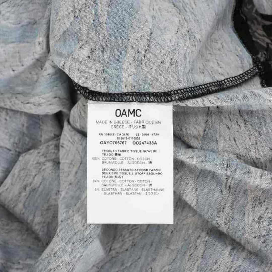 46cm身幅オーエーエムシー OAMC 19SS タイガーカモプリント Tシャツ カットソー