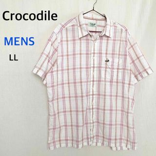 クロコダイル(Crocodile)のCrocodile クロコダイル　コットン　麻　シャツ　トップス　LLサイズ(シャツ)