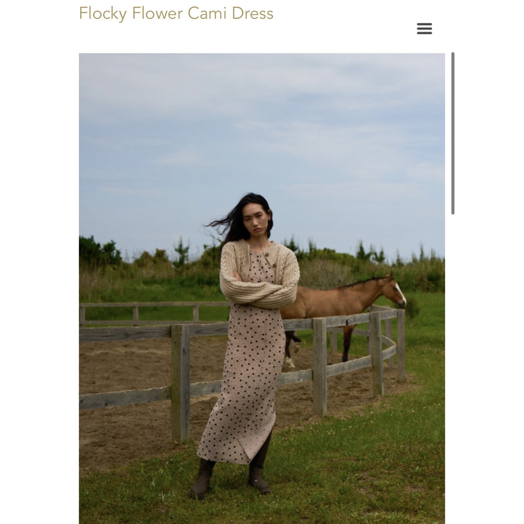 rosarymoon  Flocky Flower Cami Dress