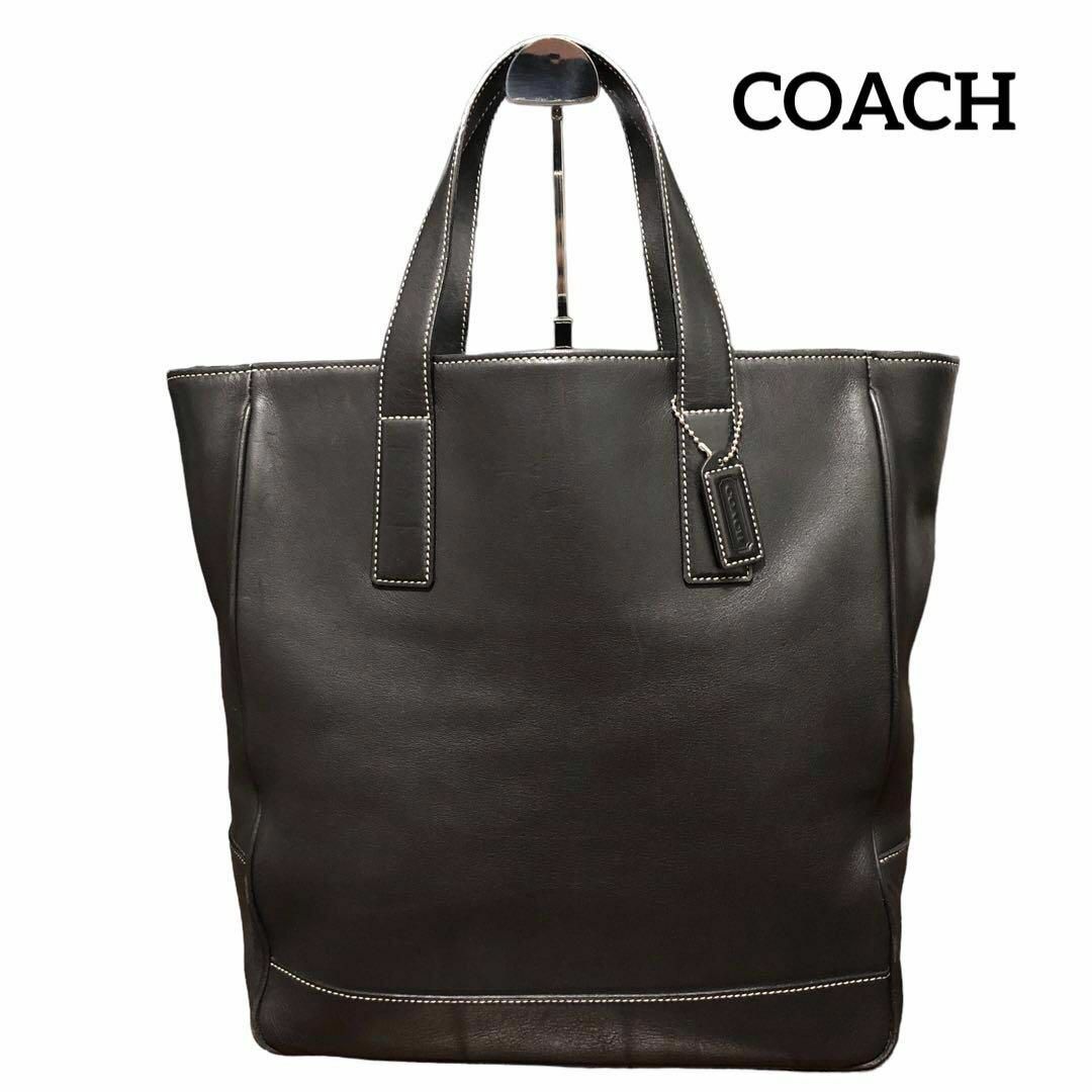 【良品】COACH コーチ トートバッグ　ハンドバッグ  本革レザー　黒