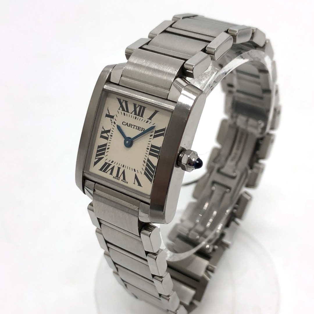 カルティエ CARTIER タンクフランセーズSM W51008Q3 クォーツ 腕時計 SS シルバー