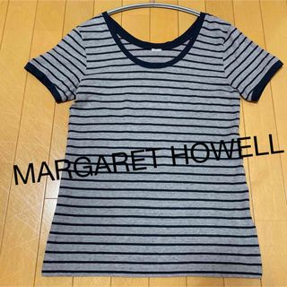 マーガレットハウエル(MARGARET HOWELL)のMARGARET HOWELL STRIPE COTTON JERSEY(Tシャツ(半袖/袖なし))