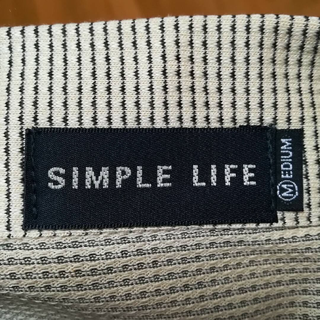 SIMPLE LIFE(シンプルライフ)の✨シンプルライフ - SIMPLE LIFE ベージュ色ポロシャツMサイズ♪ メンズのトップス(ポロシャツ)の商品写真