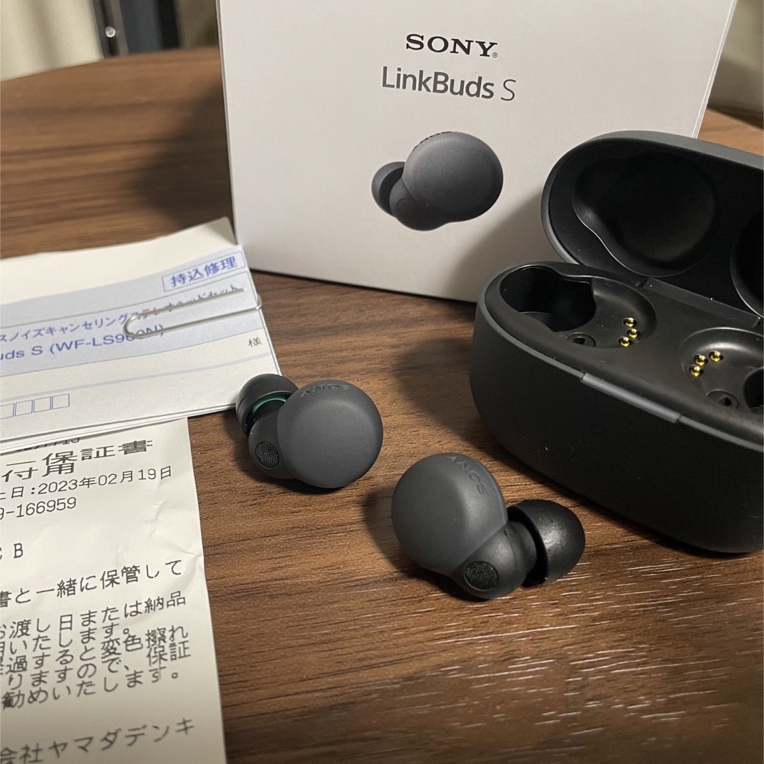 SONY フルワイヤレスイヤホン Linkbuds ブラック WF-LS900N-
