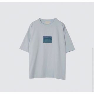 ヨーク(YOKE)の23ss yoke Embroidered T-Shirt ブルー　サイズ1(Tシャツ/カットソー(半袖/袖なし))