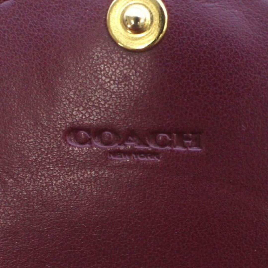 COACH(コーチ)のCOACH 財布 三つ折り レザー シグネチャー ロゴ ベージュ ピンク レディースのファッション小物(財布)の商品写真