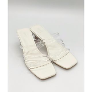 ナチュラルクチュール(natural couture)のクリアヒールサンダル　ZARA ヘザー　チコ　ナイスクラップ　vis グレイル(サンダル)