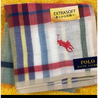 ポロ(POLO（RALPH LAUREN）)のラルフローレン　ハンカチ　エクストラソフト　チェック柄(ハンカチ/ポケットチーフ)