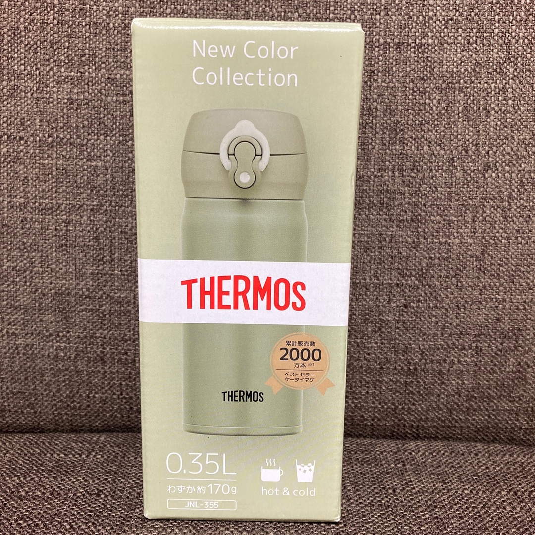 THERMOS(サーモス)の【新品未使用】サーモス　ステンレス製携帯用まほうびん　0.35L キッズ/ベビー/マタニティの授乳/お食事用品(水筒)の商品写真