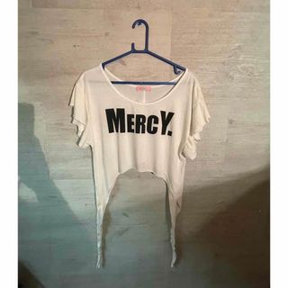 mercy Tシャツ　ホワイト　ロゴ