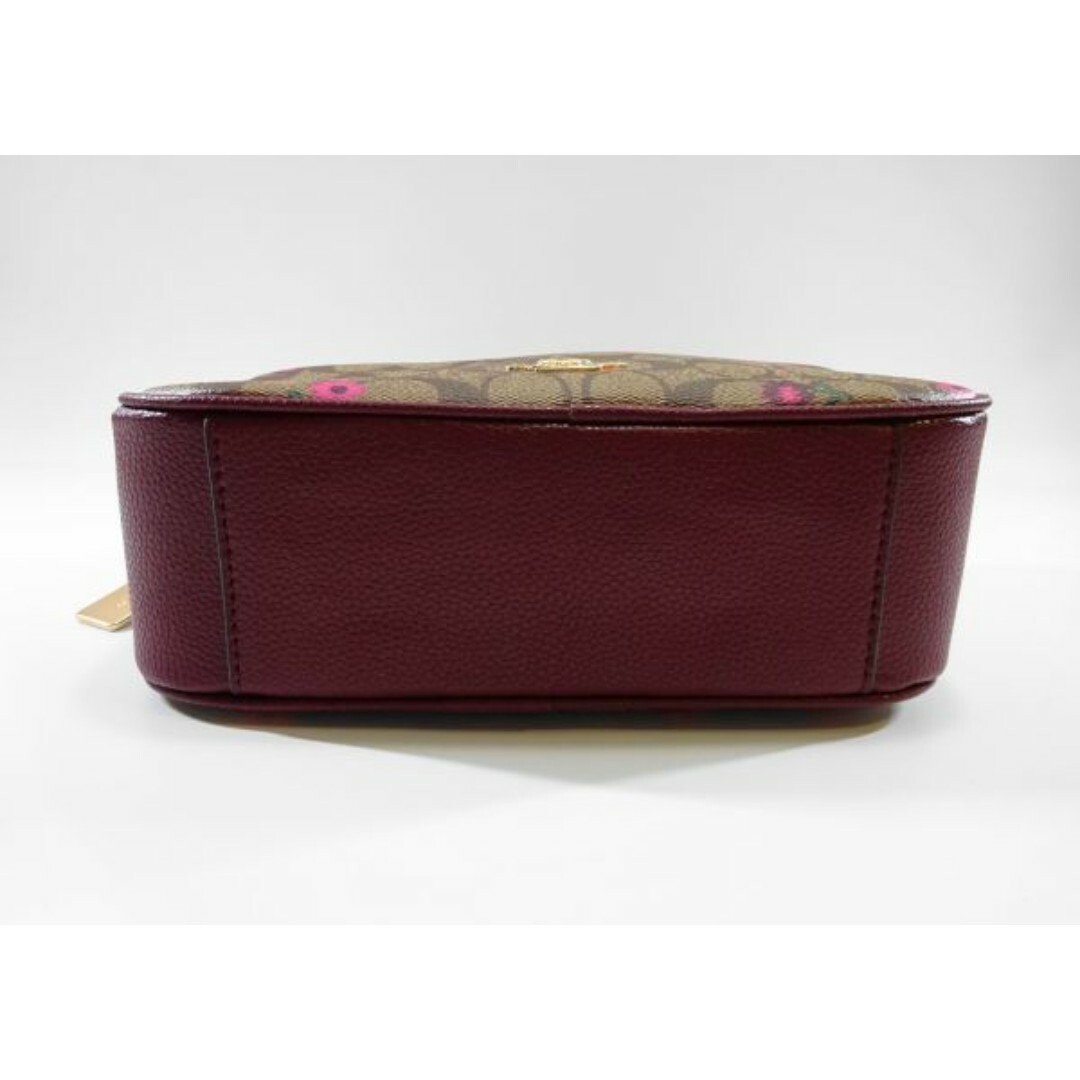 ●新品 未使用 COACH コーチ ショルダーバック ブラウン フラワー 花柄