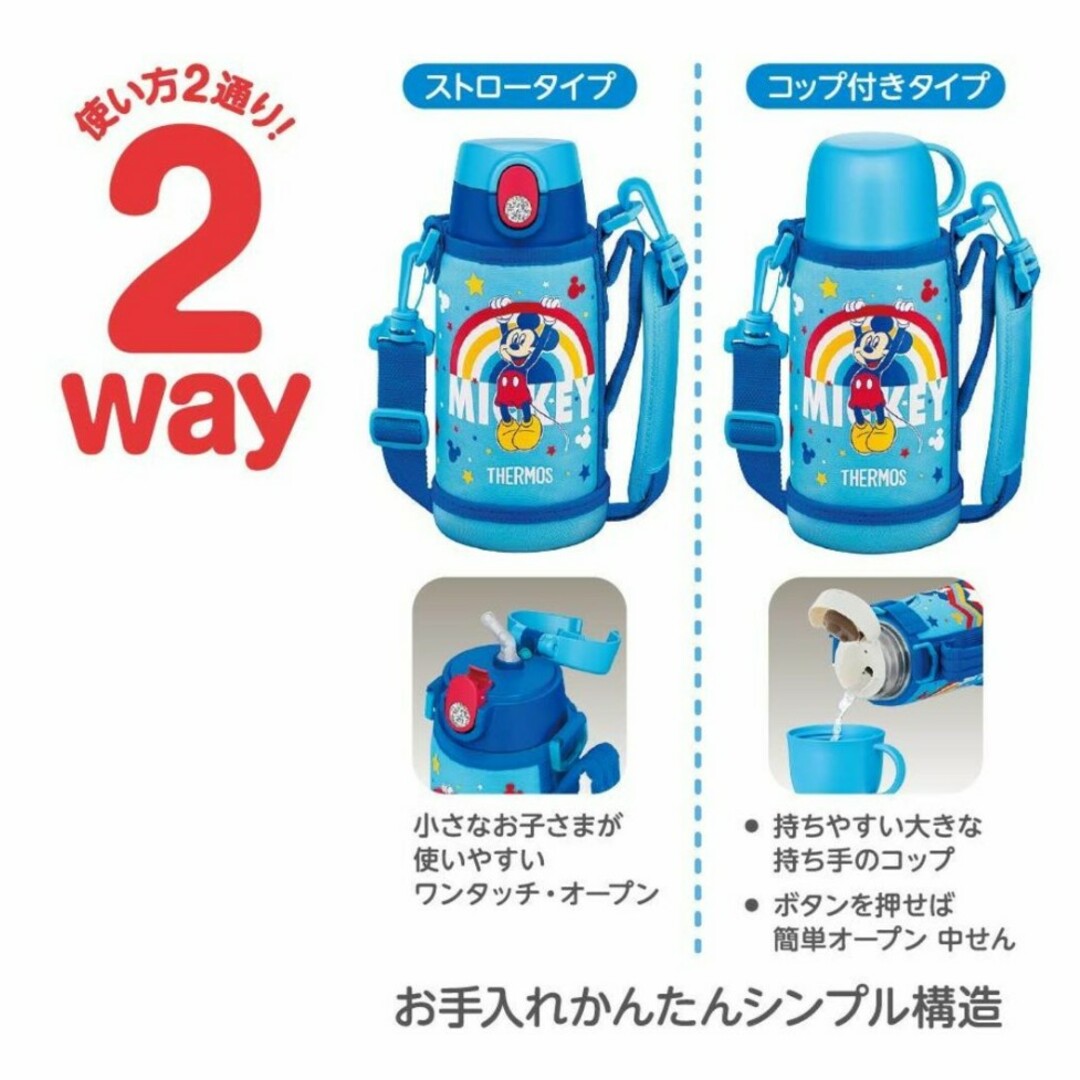 【新品未使用】サーモス ミッキー 水筒 0.6L エンタメ/ホビーのエンタメ その他(その他)の商品写真