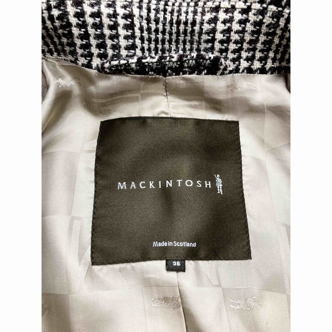 MACKINTOSH グレンチェック ダブルブレスト ウールコート 36 | www