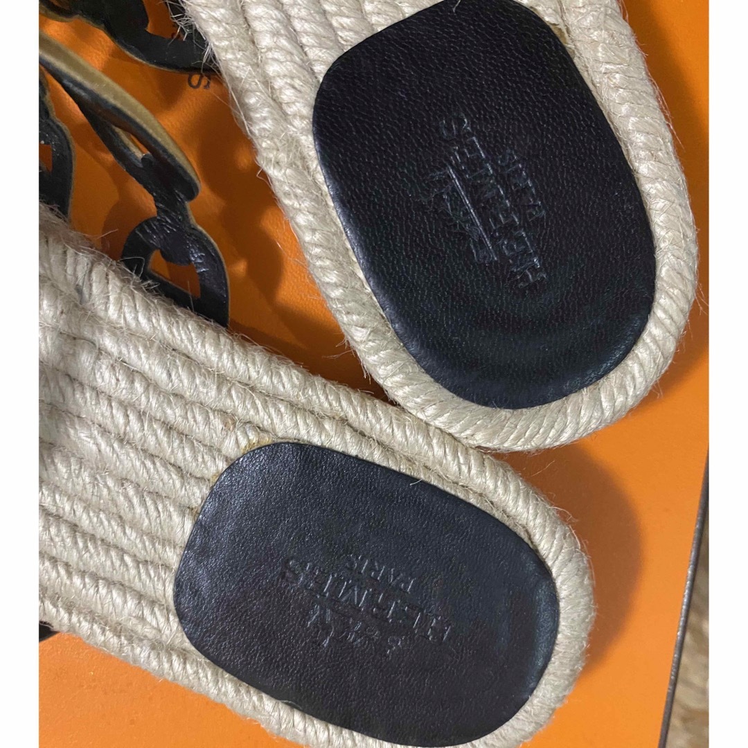 Hermes - エルメス HERMES サンダル エスパドリーユ アンコーヌ