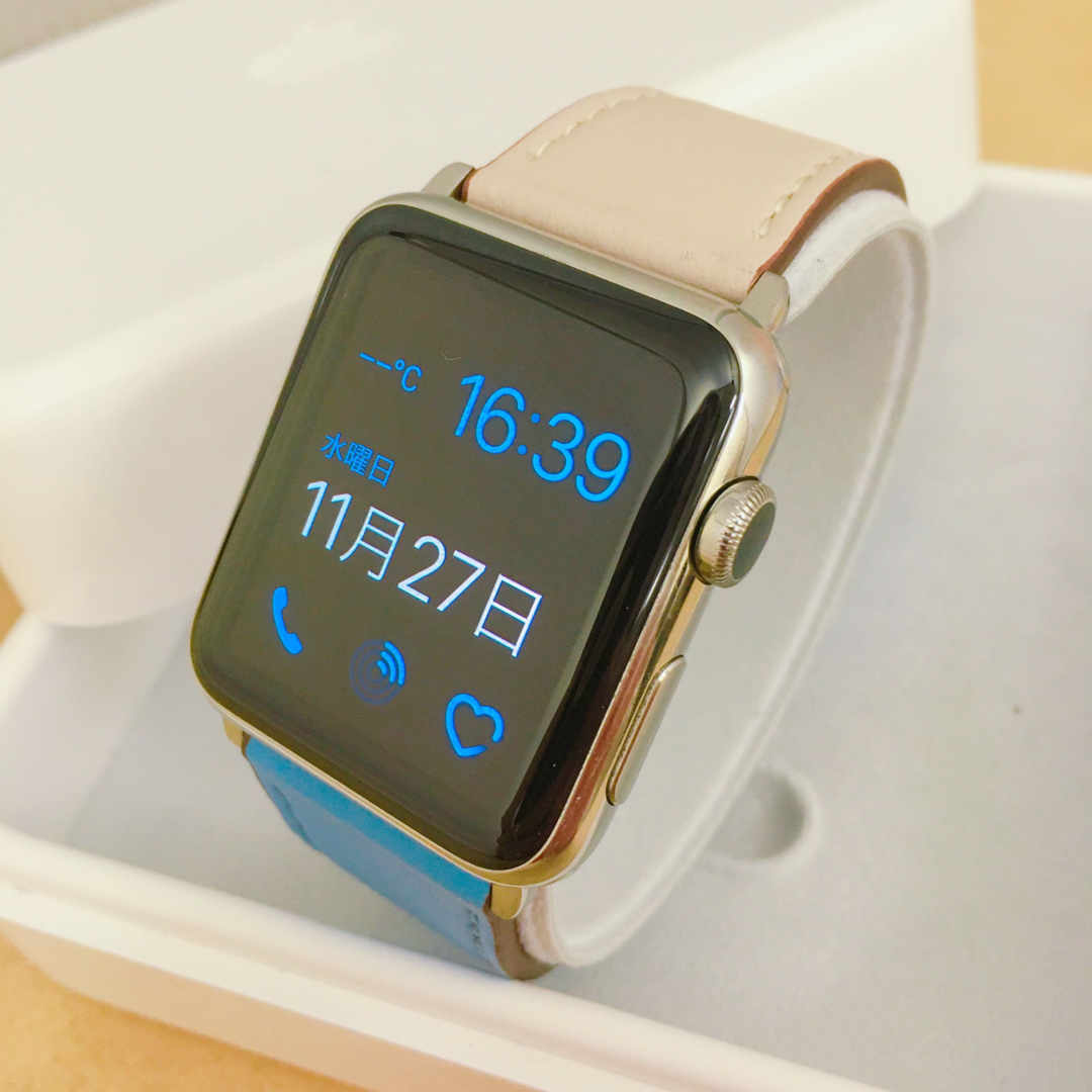 Apple Watch アップル ステンレス シルバー 42mm