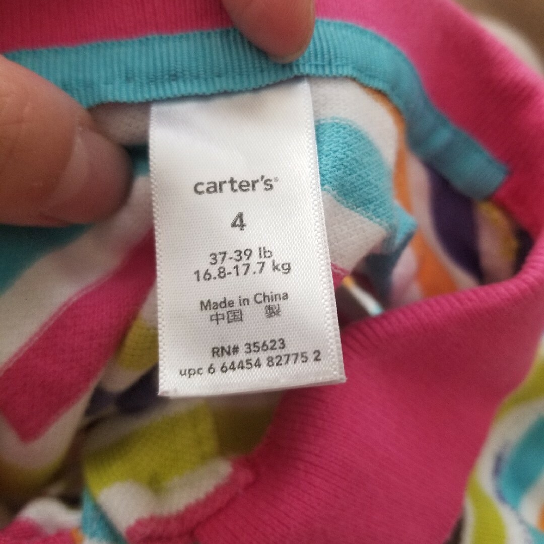 carter's(カーターズ)のノースリーブポロシャツワンピース キッズ/ベビー/マタニティのキッズ服女の子用(90cm~)(ワンピース)の商品写真