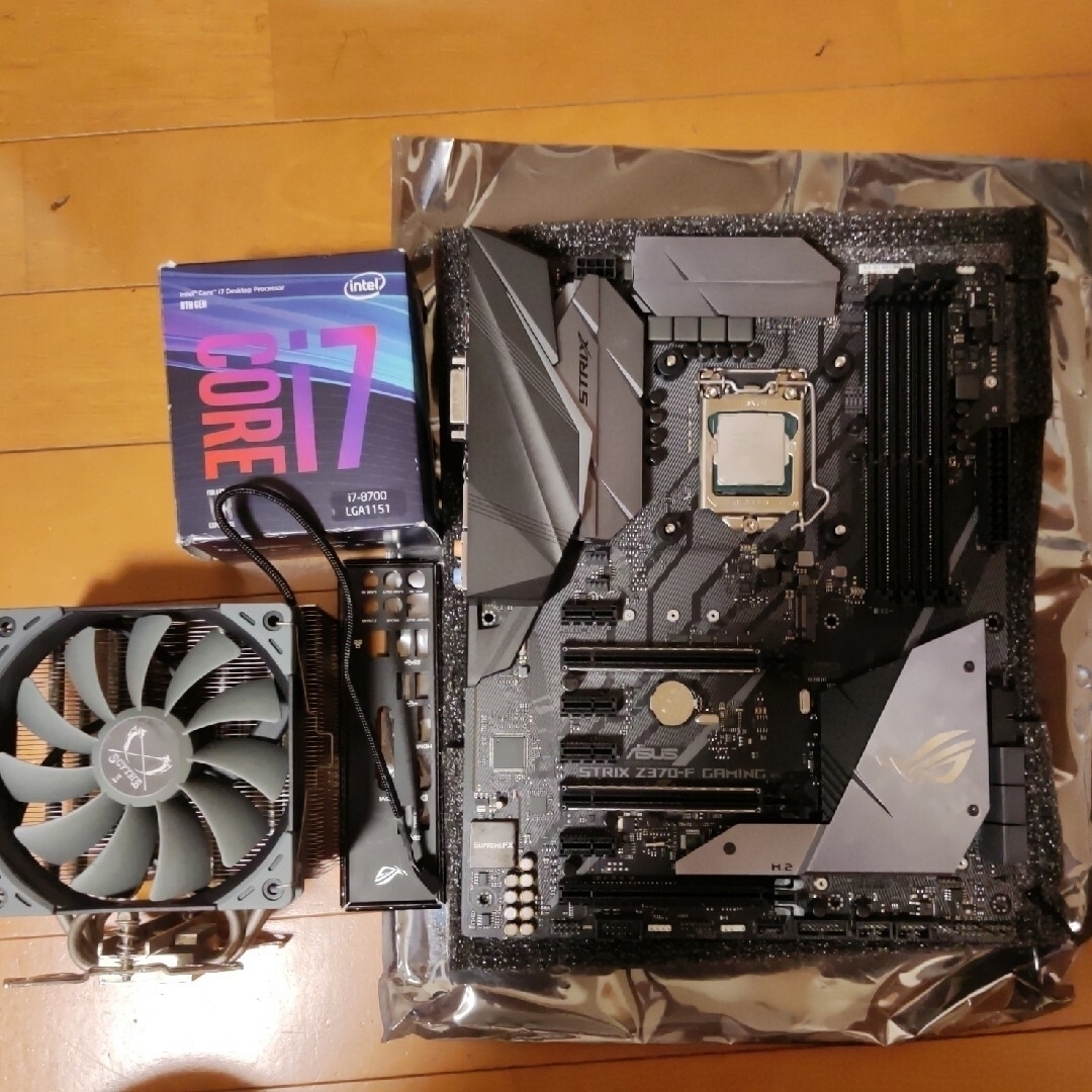 intel core i7 8700 マザーボード+cpuクーラー セット