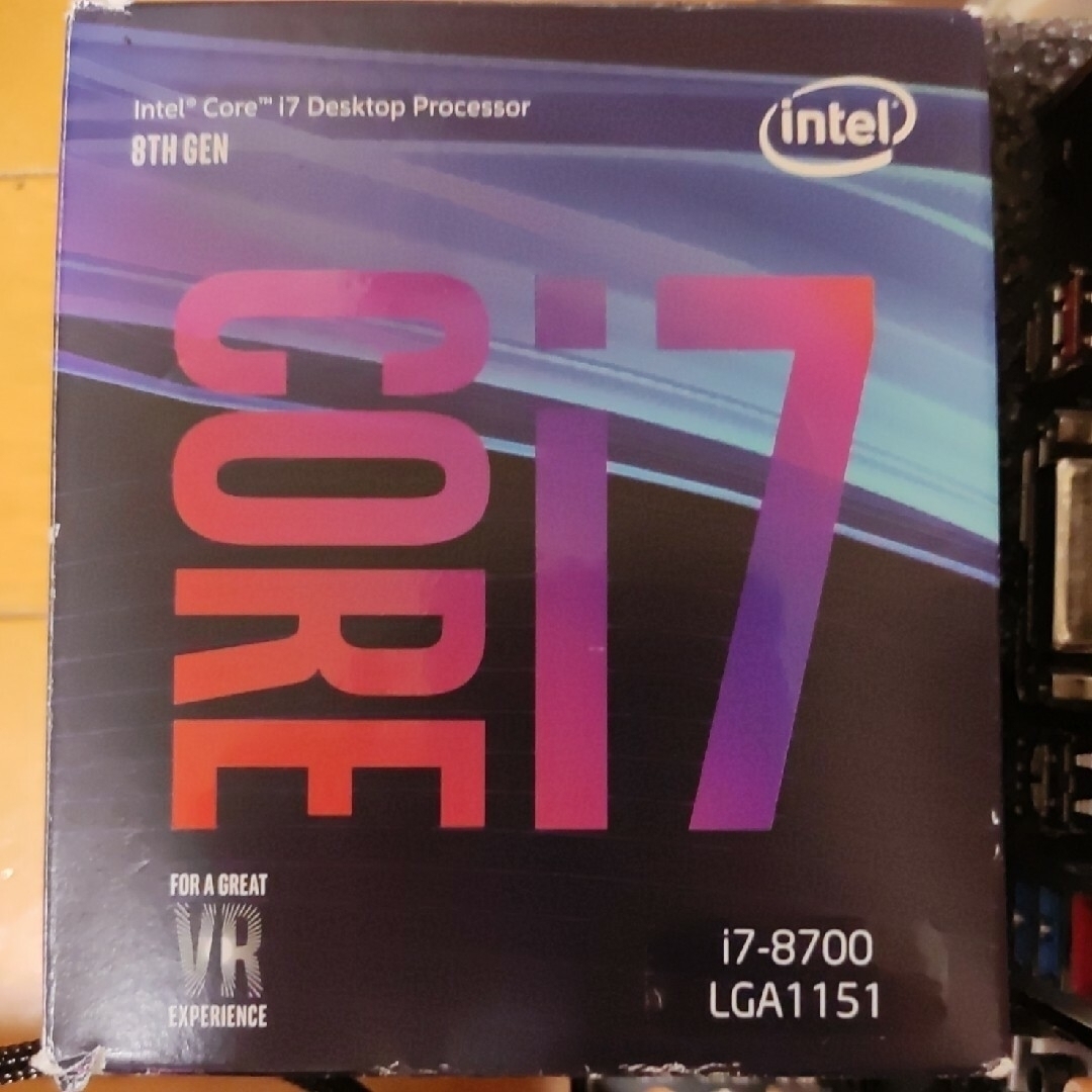 intel core i7 8700 マザーボード+cpuクーラー セット