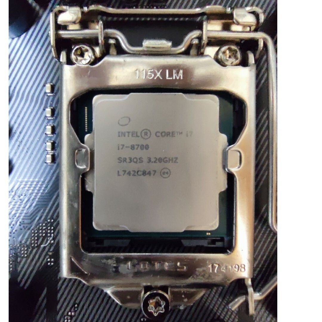 intel core i7 8700 マザーボード+cpuクーラー セット