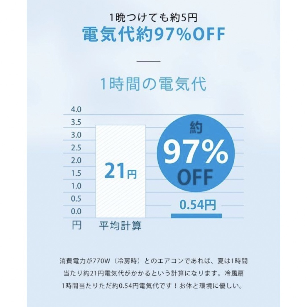 冷風扇 冷風機 卓上 小型 一台四役 扇風機 加湿機能 風量3段階切り替え スマホ/家電/カメラの冷暖房/空調(扇風機)の商品写真