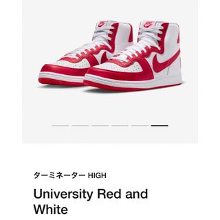 ナイキ(NIKE)のNIKE university red and White (スニーカー)